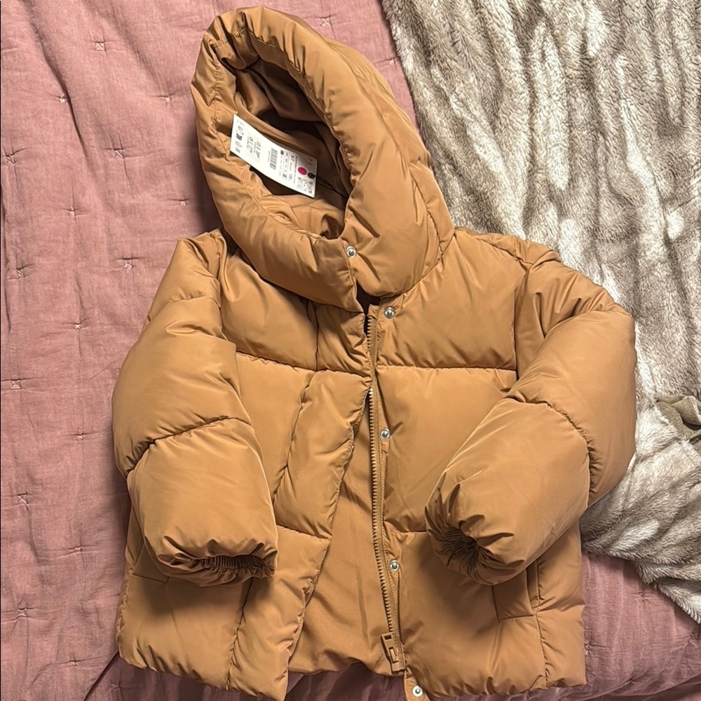 Zara Tan Puffer Jacket